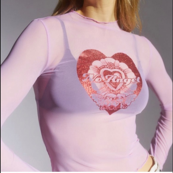UO Teagan No Angel Mesh Tee - Picture 1 of 5